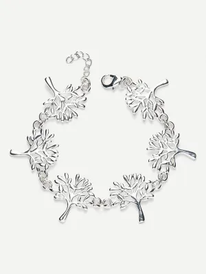Hollow Tree Design Link Bracelet