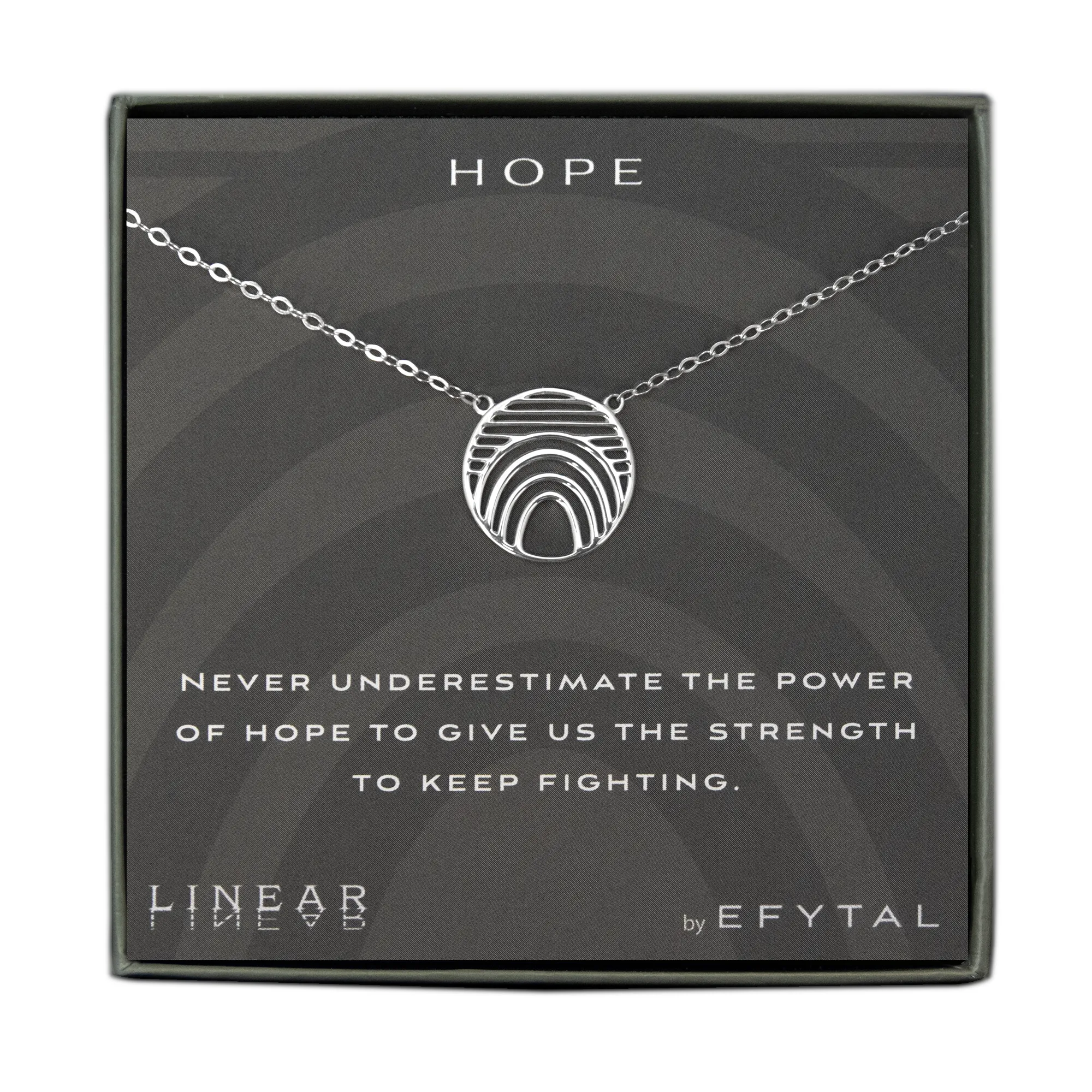 hope 18mm necklace • keep fighting
