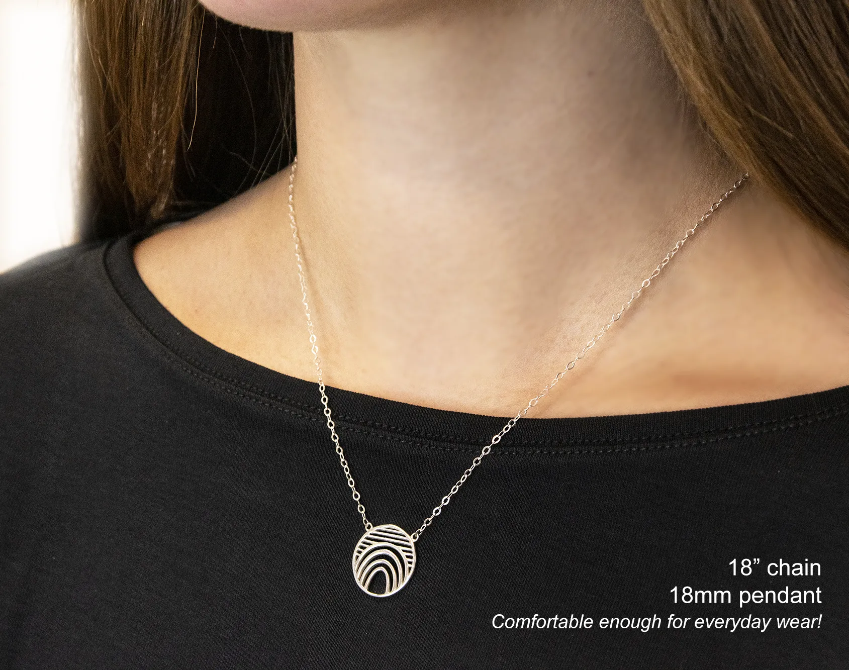 hope 18mm necklace • keep fighting