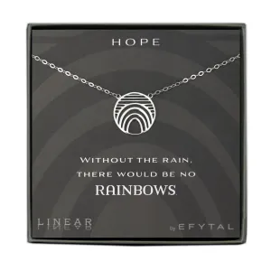 hope 18mm necklace • rainbows