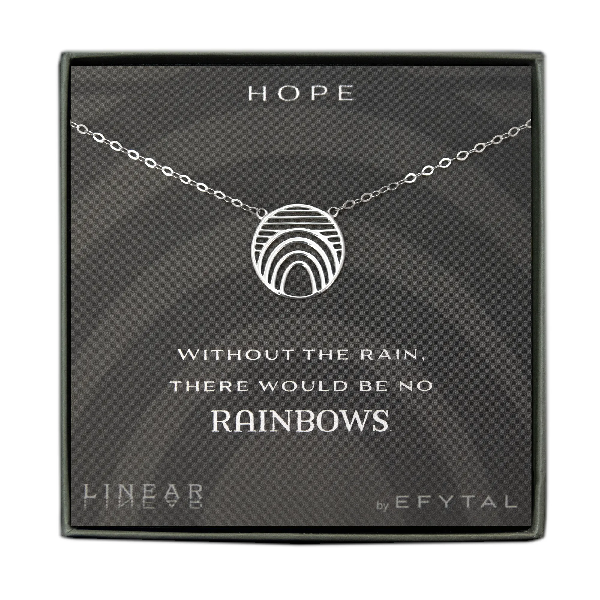 hope 18mm necklace • rainbows