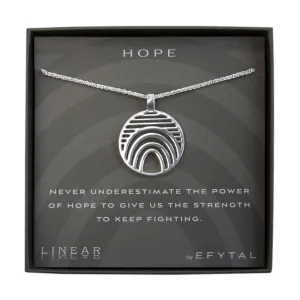 hope 25mm necklace • keep fighting