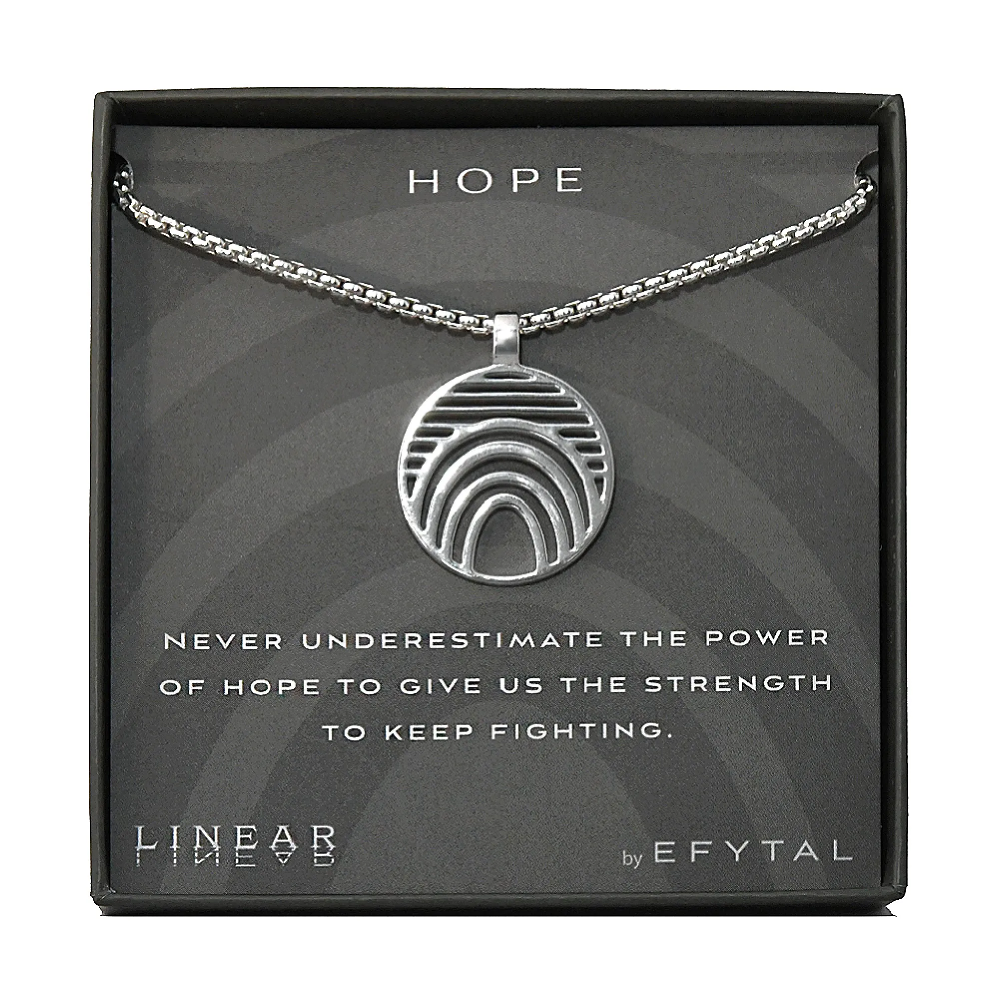 hope 25mm necklace • keep fighting