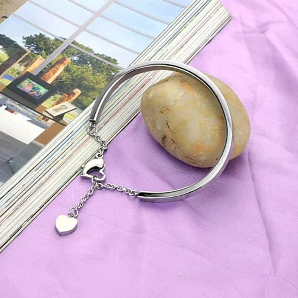 ID Bangles Personalised Gifts For Women Commemorate Engrave Name Stainless Steel Bracelets & Bangles