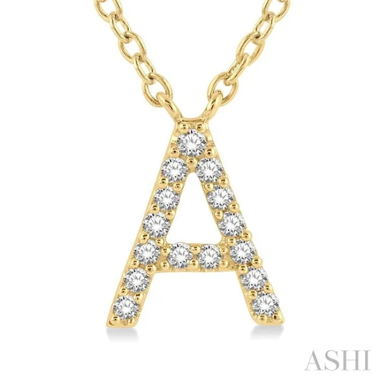 Initial Gold Futuristic in Chain ctw 14K Birthday discount 1/20 Diamond Cut 'A' Round Pendant Yellow With