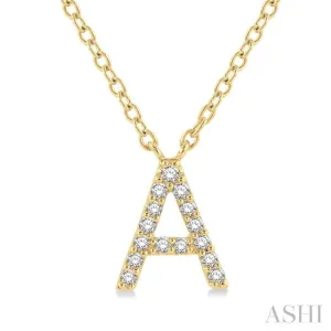Initial Gold Futuristic in Chain ctw 14K Birthday discount 1/20 Diamond Cut 'A' Round Pendant Yellow With
