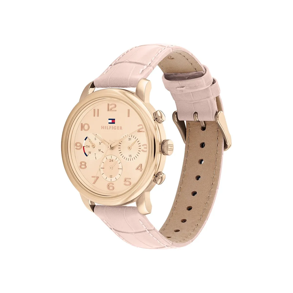 Isabel 38M Ip Gold Watch With Blush Strap