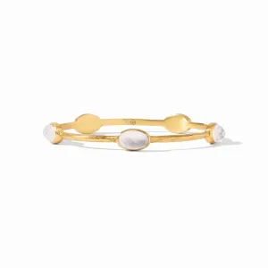 Ivy Stone Bangle, Iridescent Clear Crystal, Medium