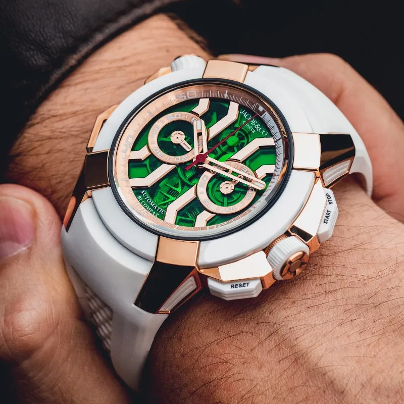 Jacob & Co. Epic X Chrono 47mm Rose Gold and Ceramic  - EC312.42.PB.GN.A