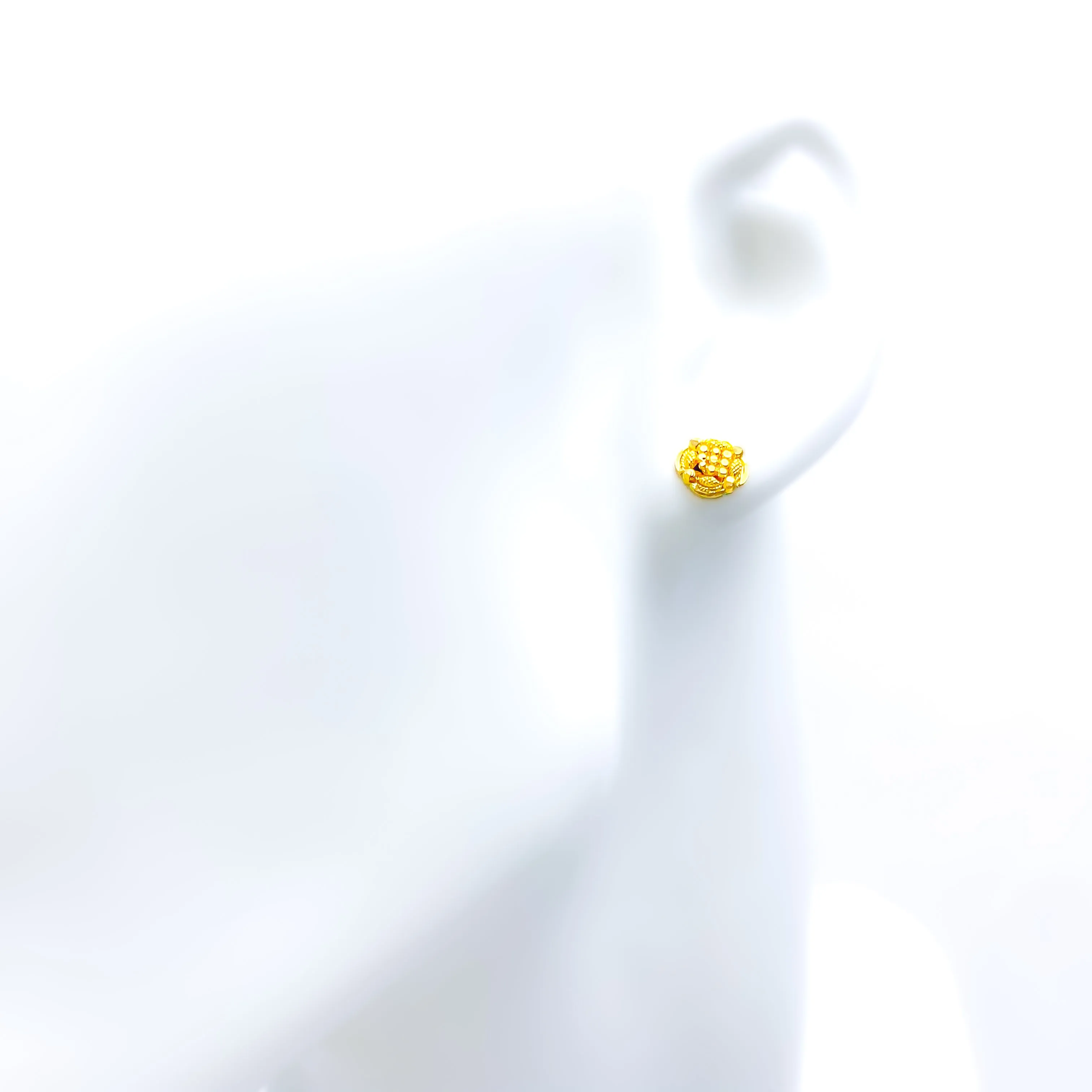 Jazzy Sleek 22k Gold Baby Earrings
