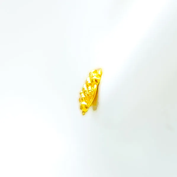 Jazzy Sleek 22k Gold Baby Earrings
