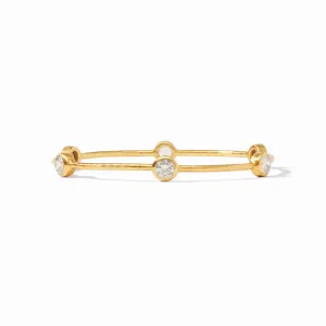 Julie Vos Milano Bangle Gold Cubic Zirconia Small