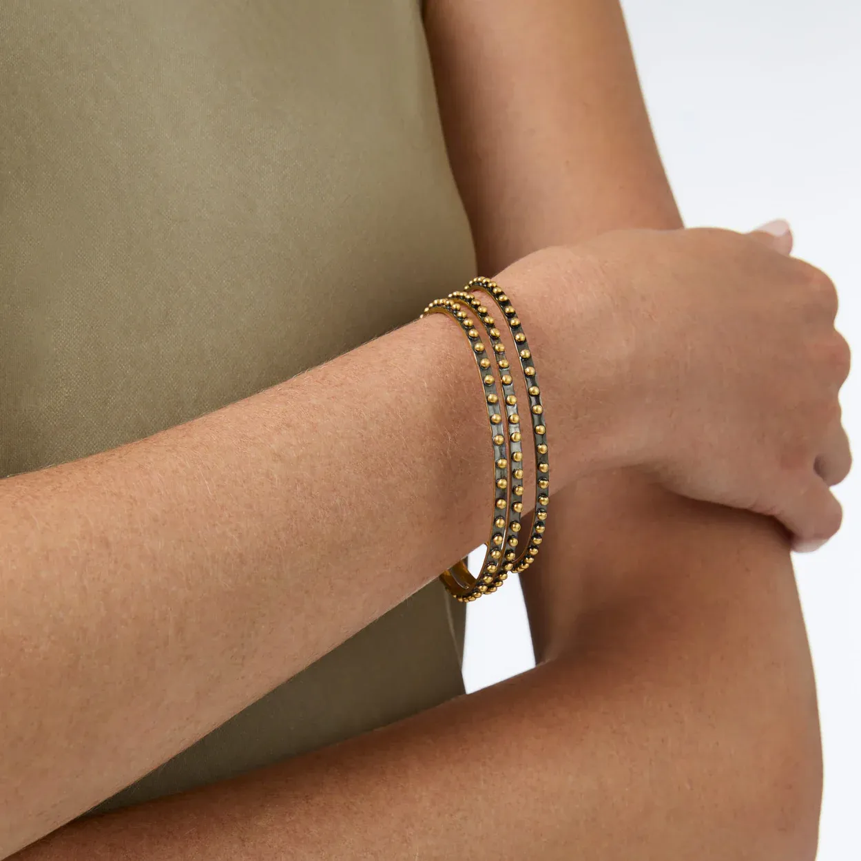 Julie Vos SoHo Bangle Mixed Metal Medium