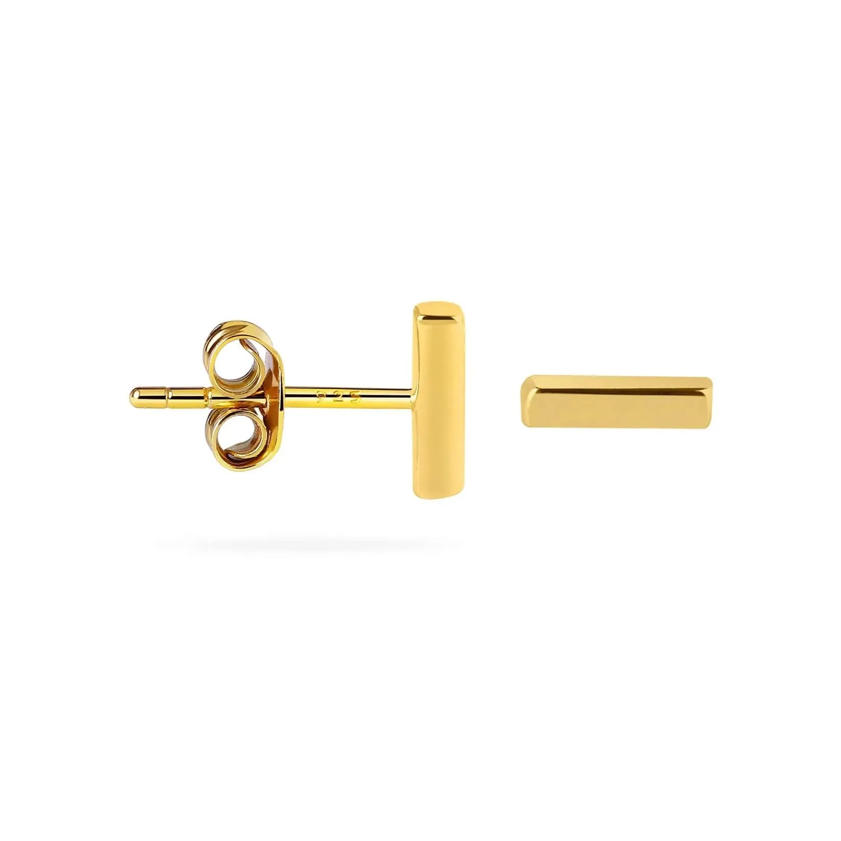 JUULRY Bar Stud Earrings Gold