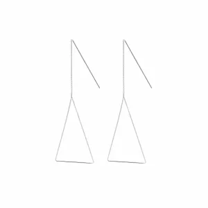 JUULRY Medium Triangle Earrings Silver
