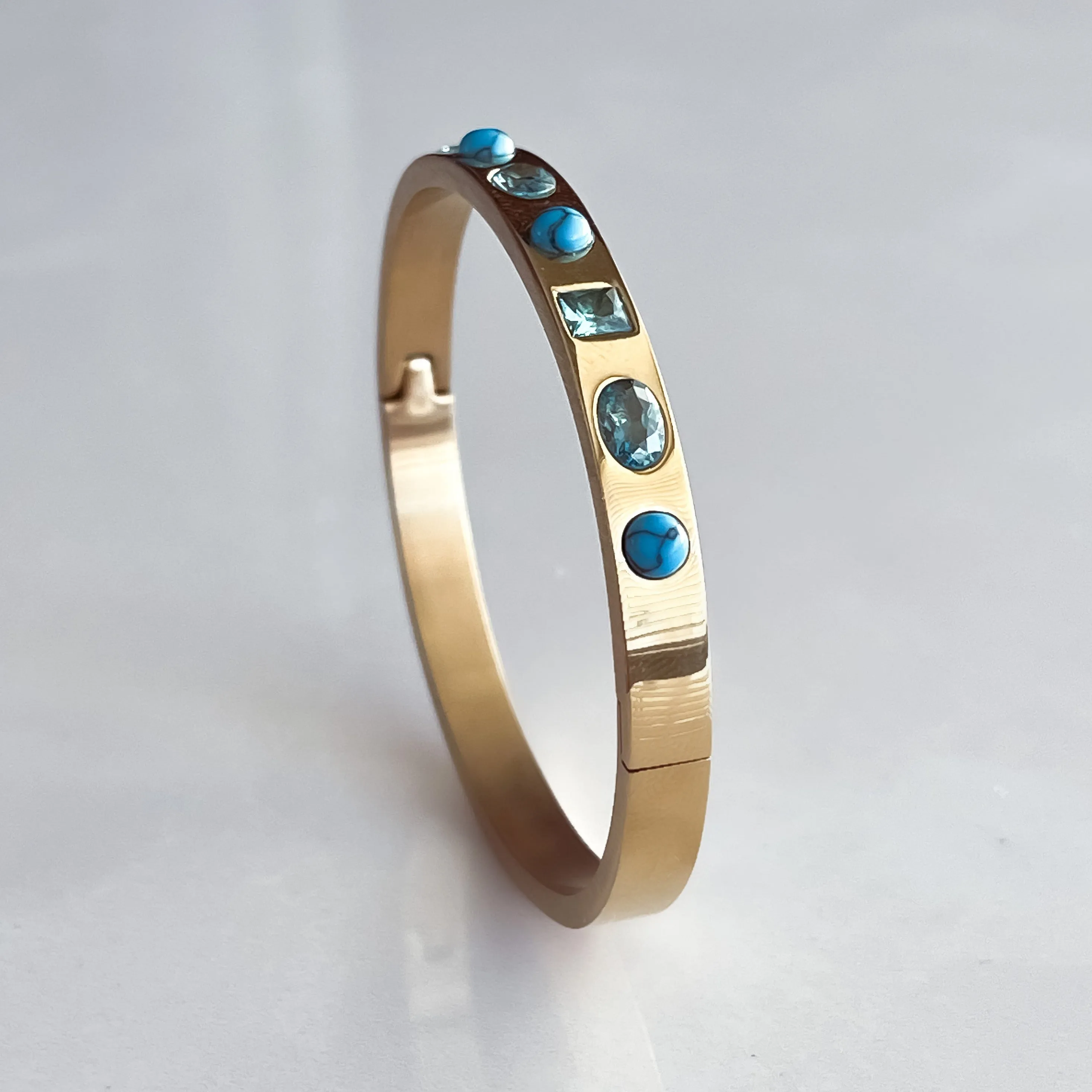 Kaleidoscope Turquoise Bangle Cuff