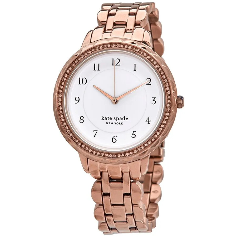 Kate Spade New York Morningside Quartz Crystal White Dial Ladies Watch KSW1552