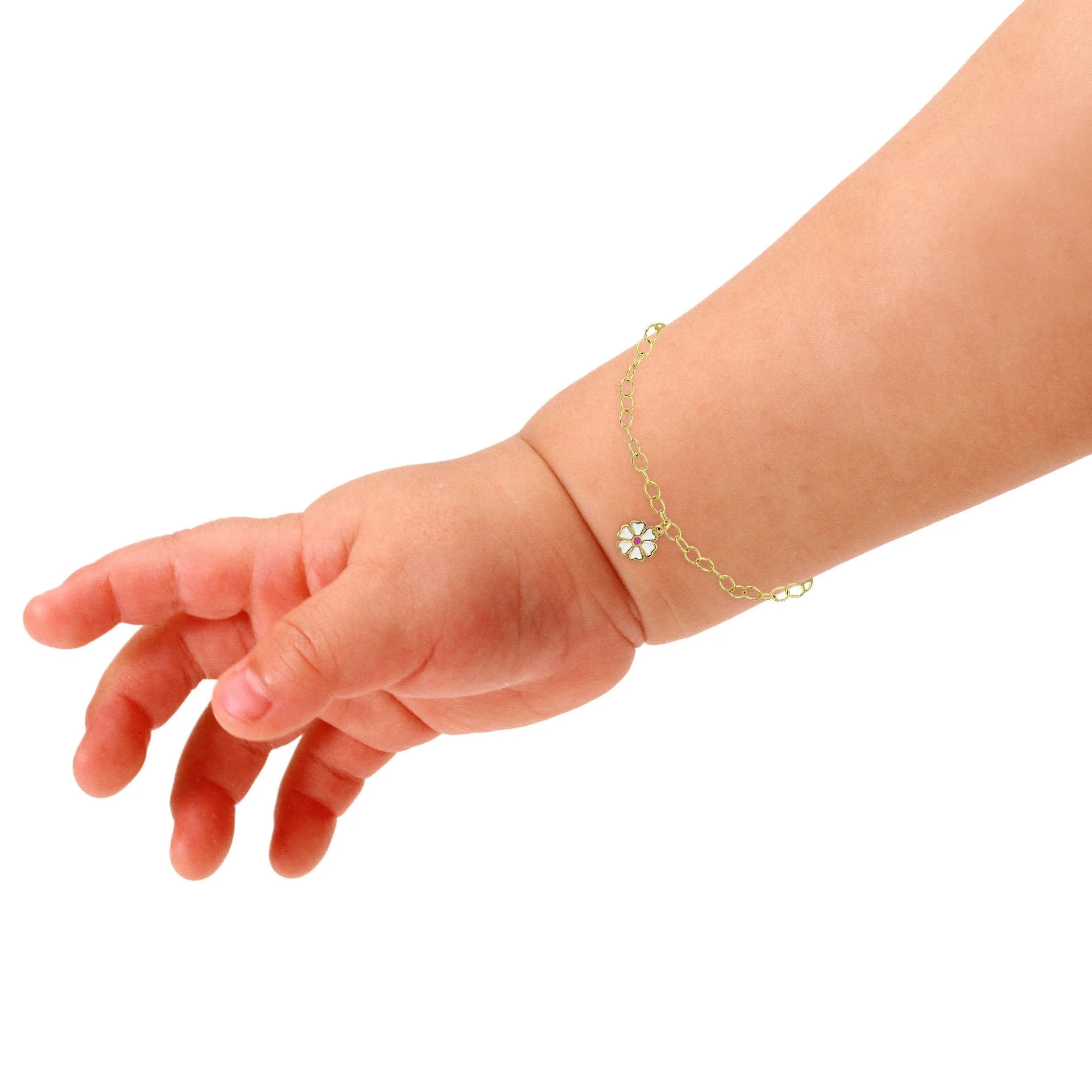 Kids 18K Yellow Gold Charm Bracelet