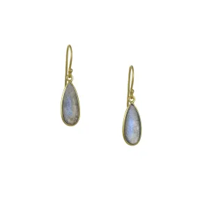 Kothari - Bee's Wings Earrings in Labradorite