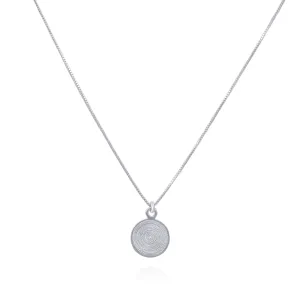 KRISTA SILVER SMALL PENDANT NECKLACE FILIGREE