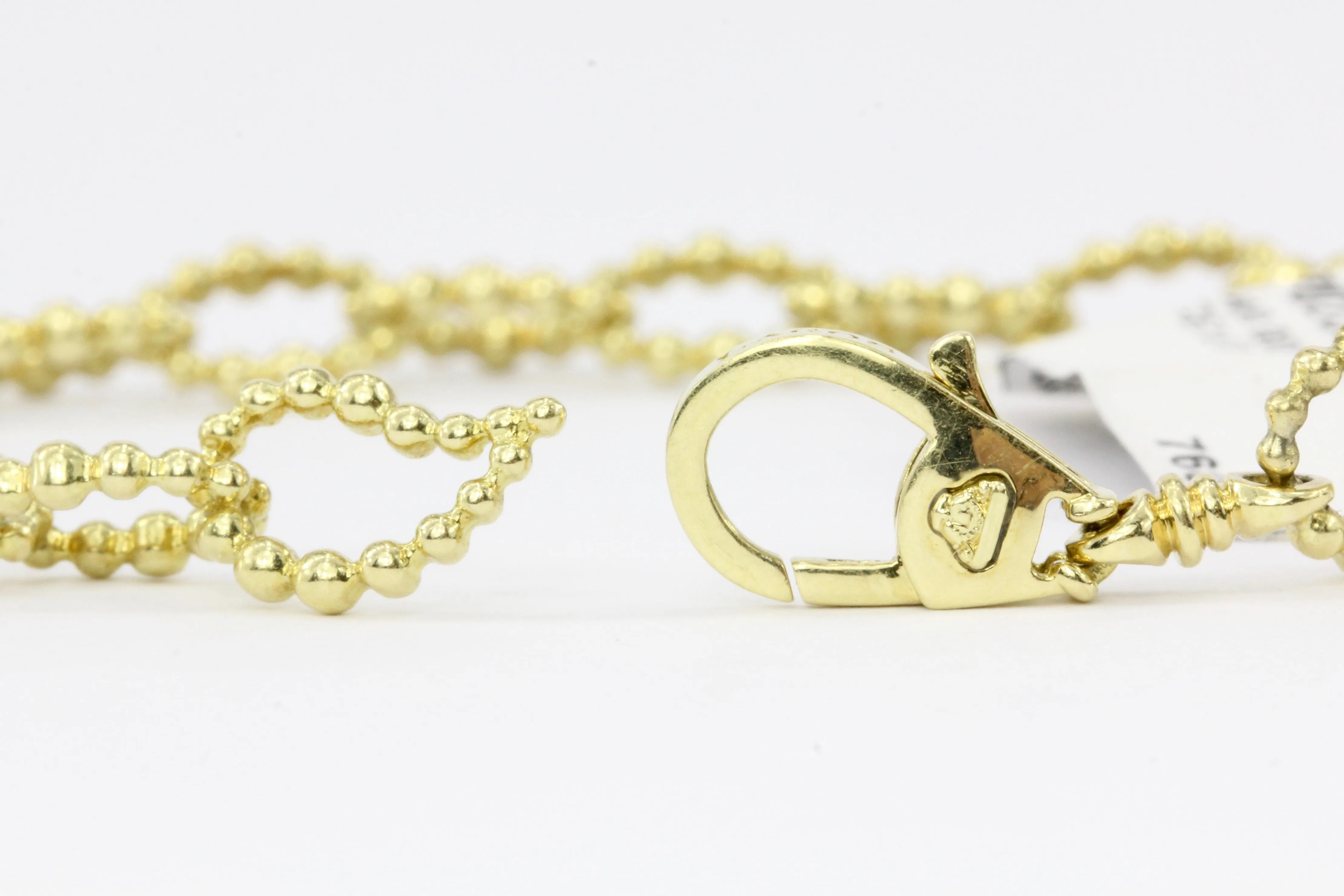 Lagos Caviar Gold Collection 18K Gold Fluted Oval Link Bracelet