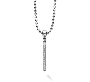 LAGOS Caviar Spark Linear Diamond Pendant Necklace