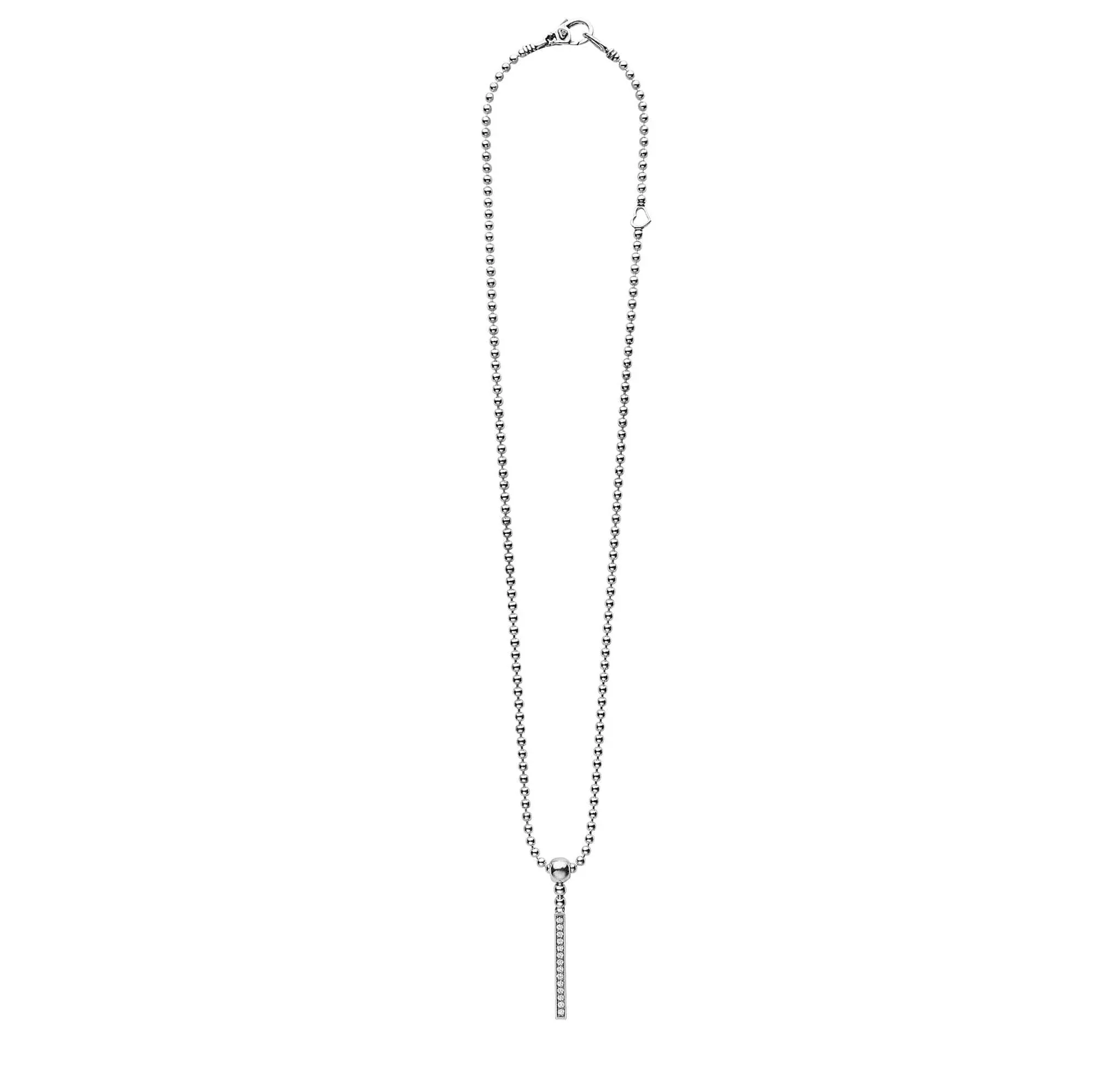 LAGOS Caviar Spark Linear Diamond Pendant Necklace