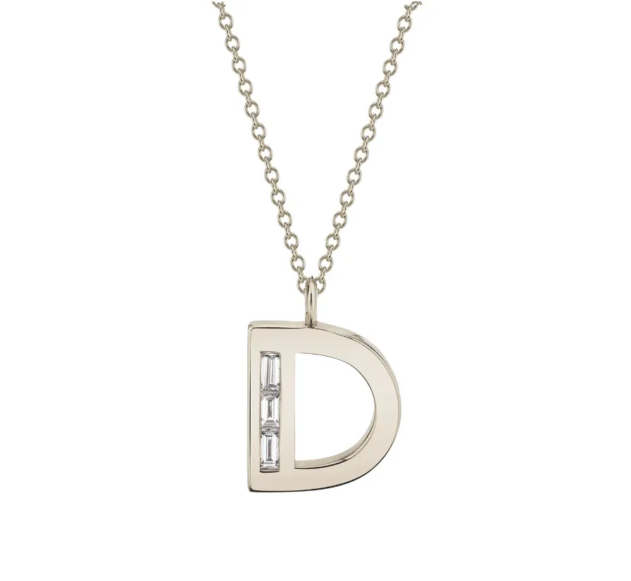 Large Deco Initial 16" Necklace