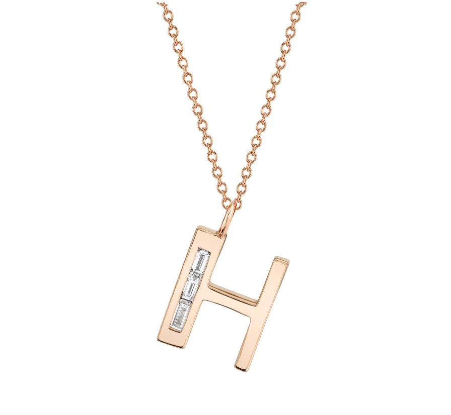 Large Deco Initial 16" Necklace