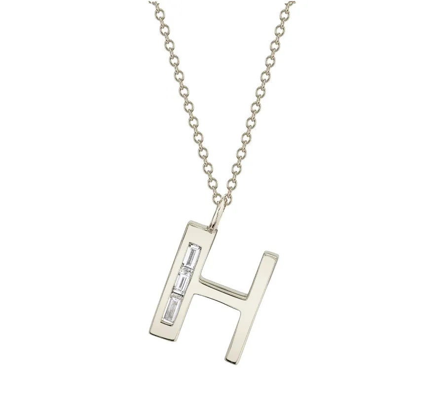 Large Deco Initial 16" Necklace