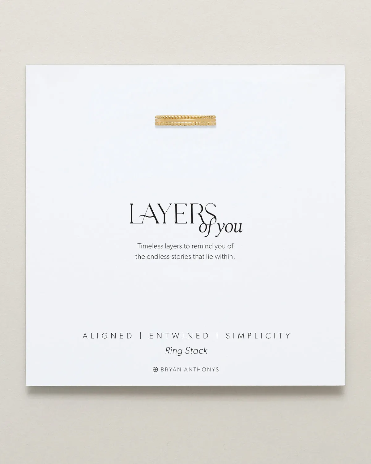 Layers of You Ring Stack
