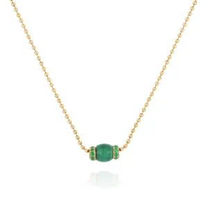 Le Carrousel Necklace Malachite and Emeralds