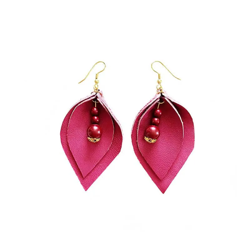 Leather Drops Earrings