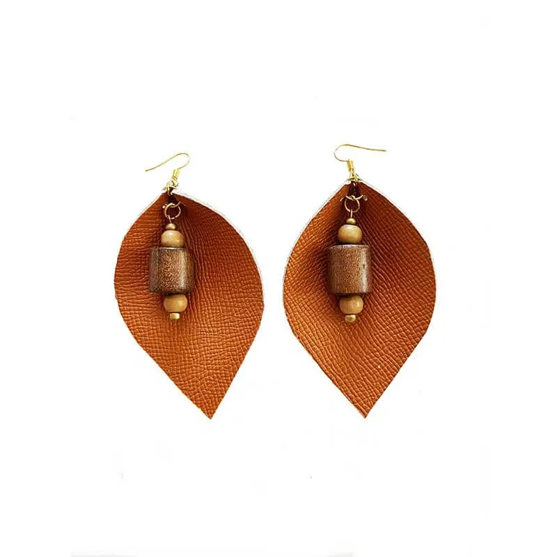 Leather Drops Earrings