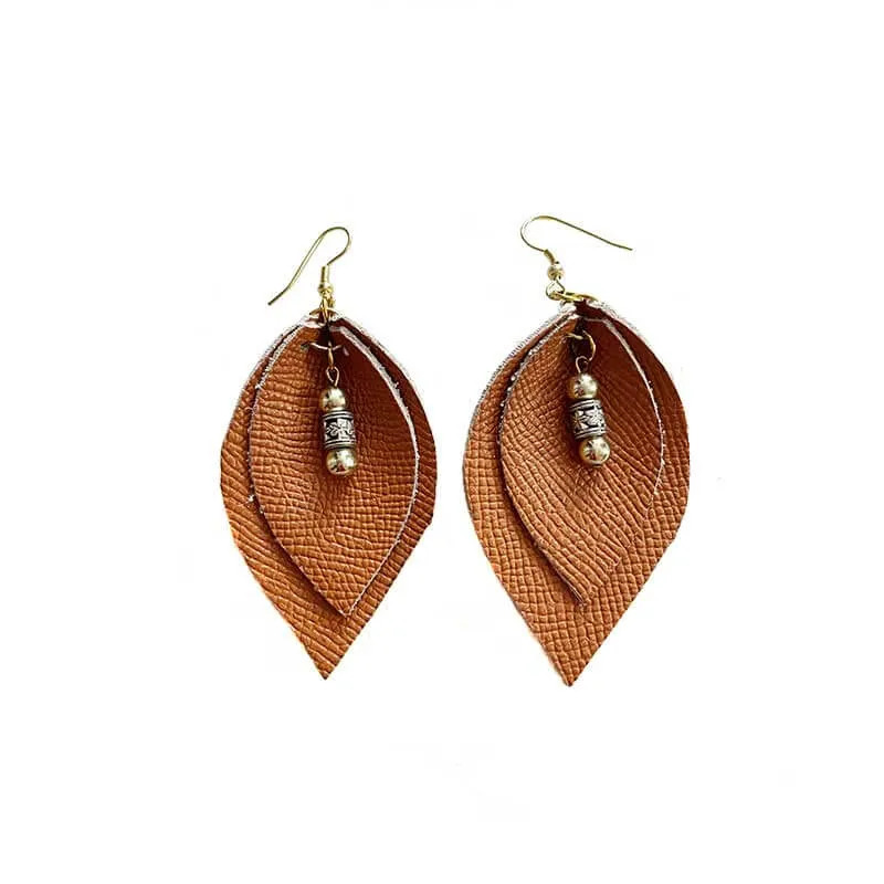 Leather Drops Earrings