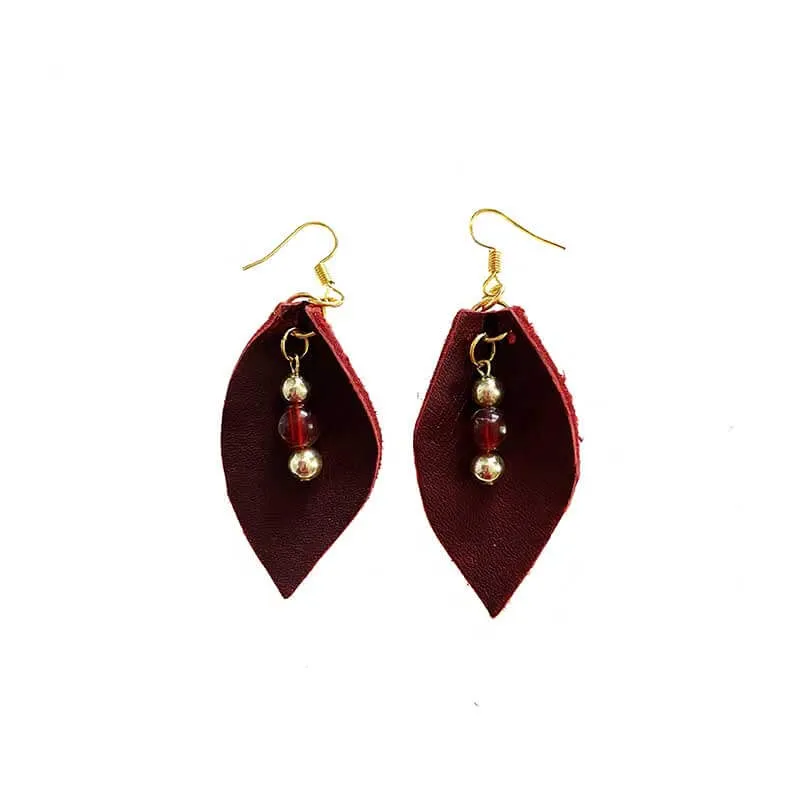 Leather Drops Earrings