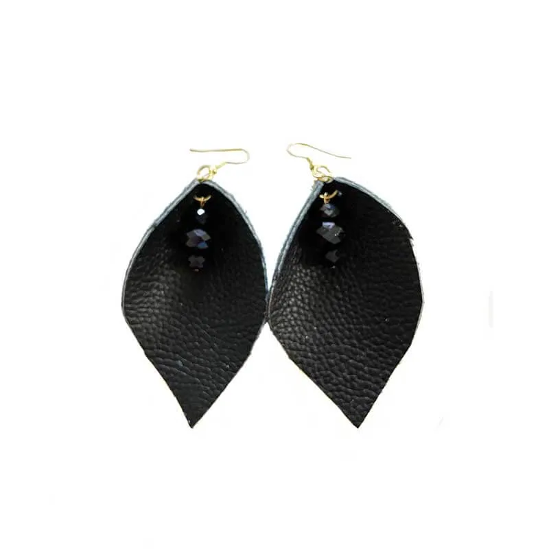Leather Drops Earrings