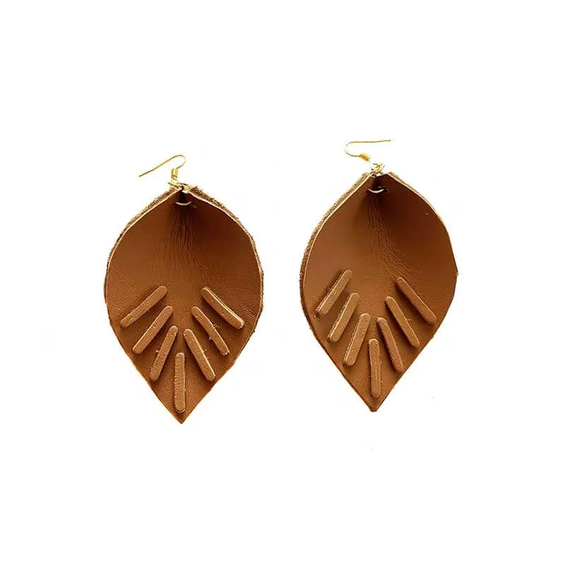 Leather Drops Earrings
