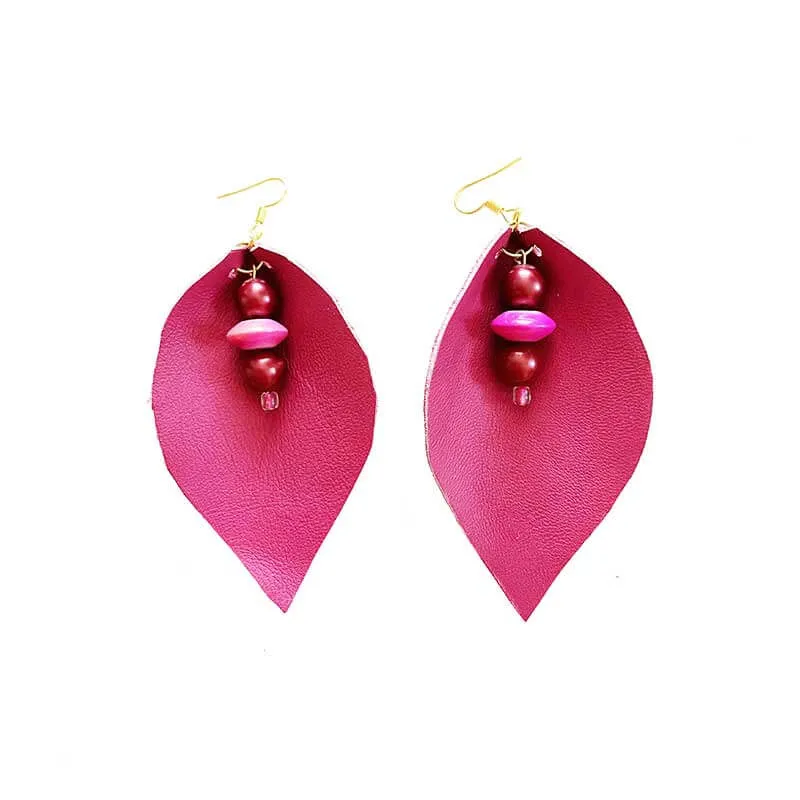 Leather Drops Earrings
