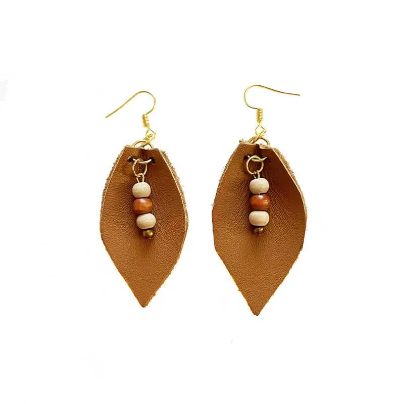 Leather Drops Earrings