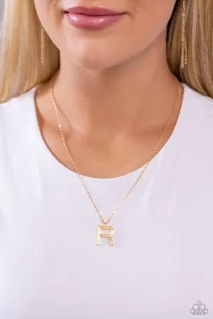 Leave Your Initial - R - Gold