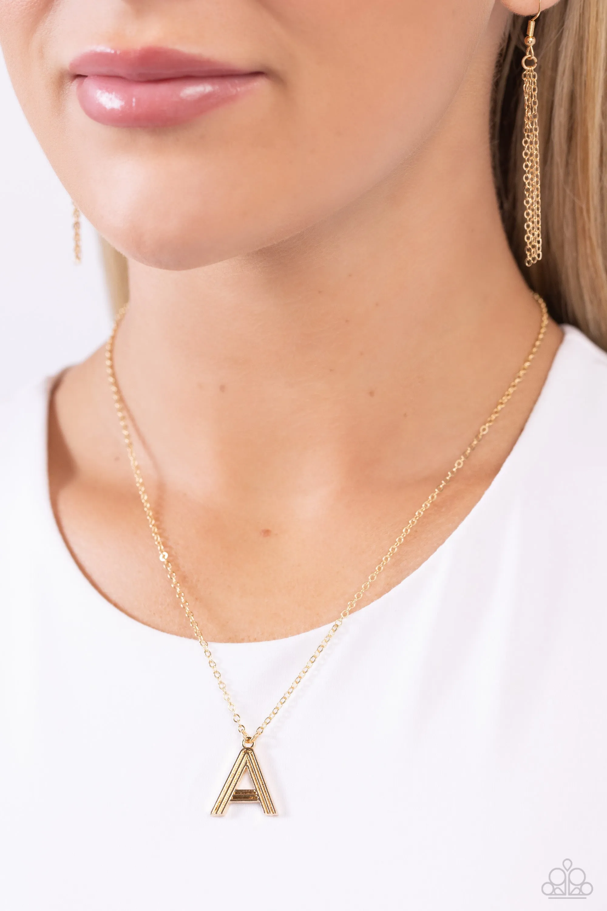 Leave Your Initials - A - Gold