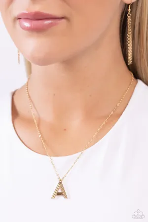 Leave Your Initials - A - Gold