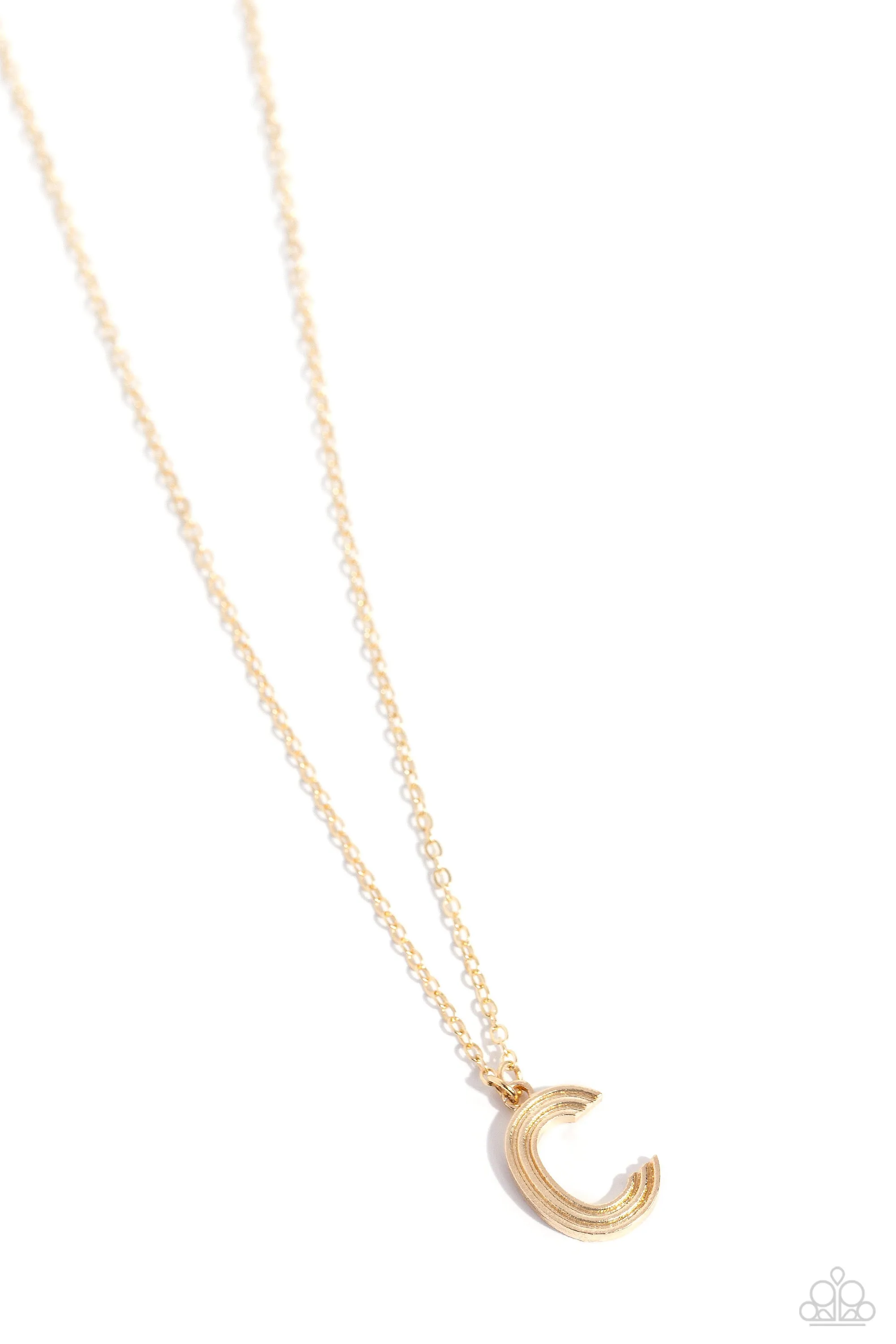 Leave Your Initials - C - Gold