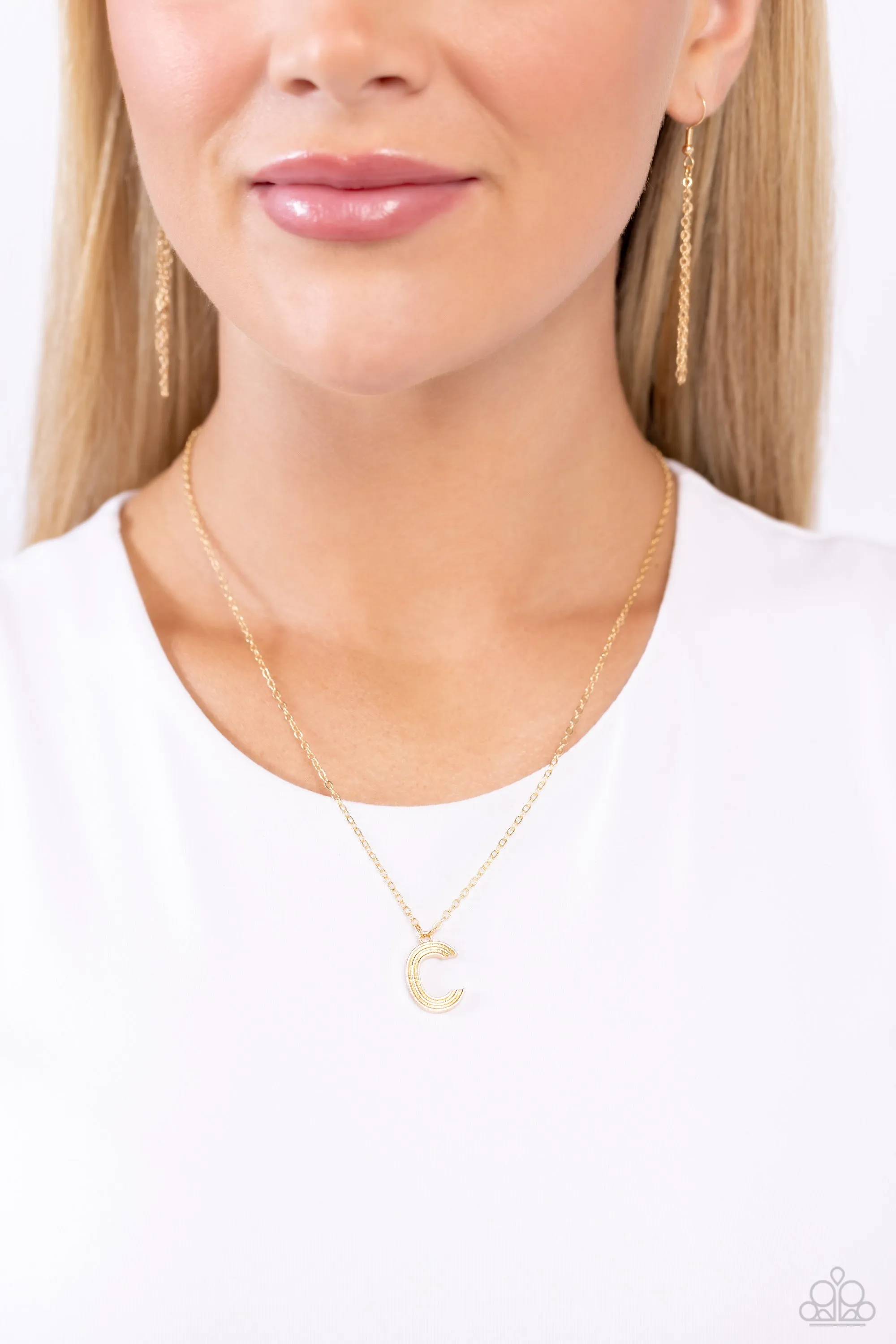 Leave Your Initials - C - Gold