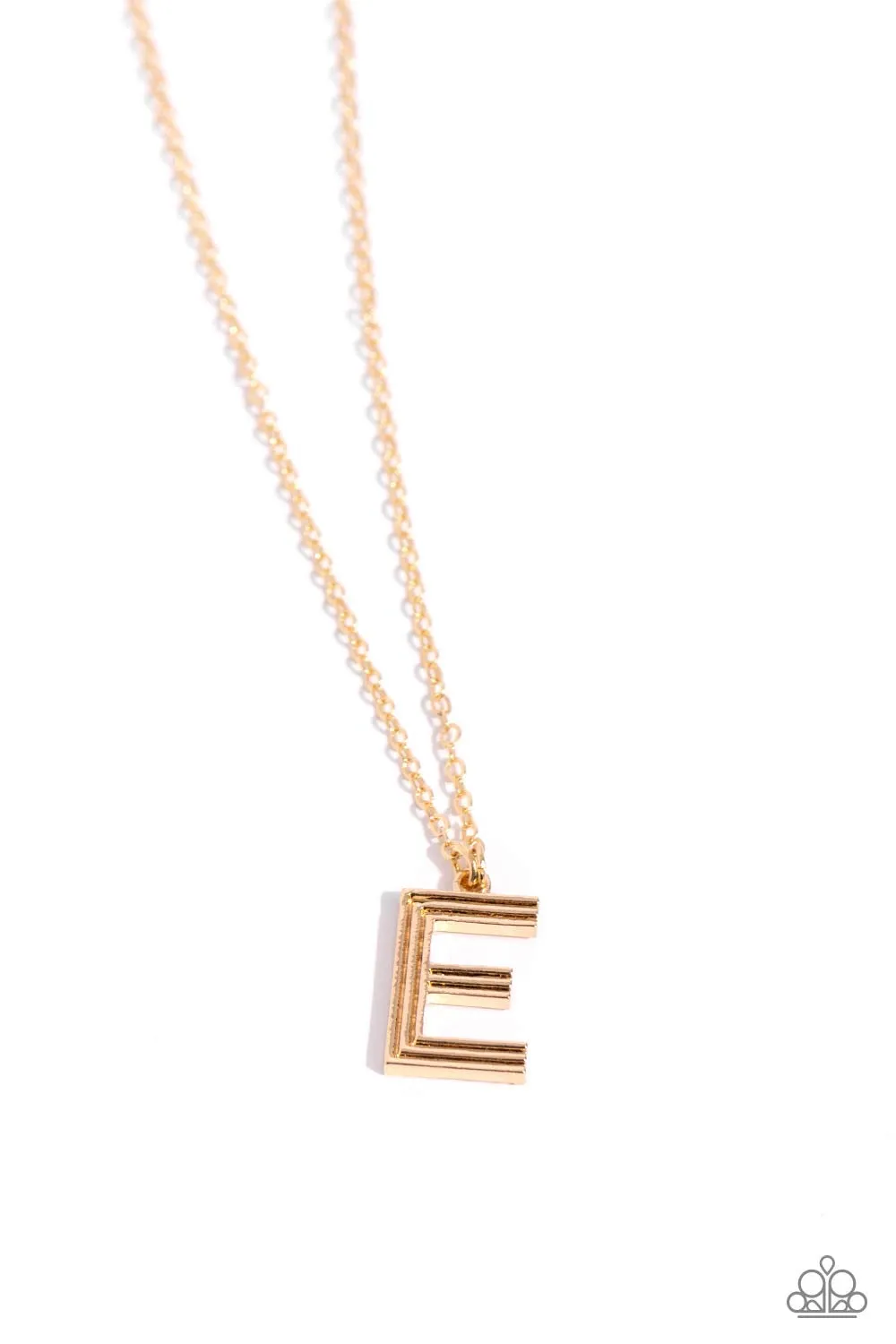 Leave Your Initials - E - Gold