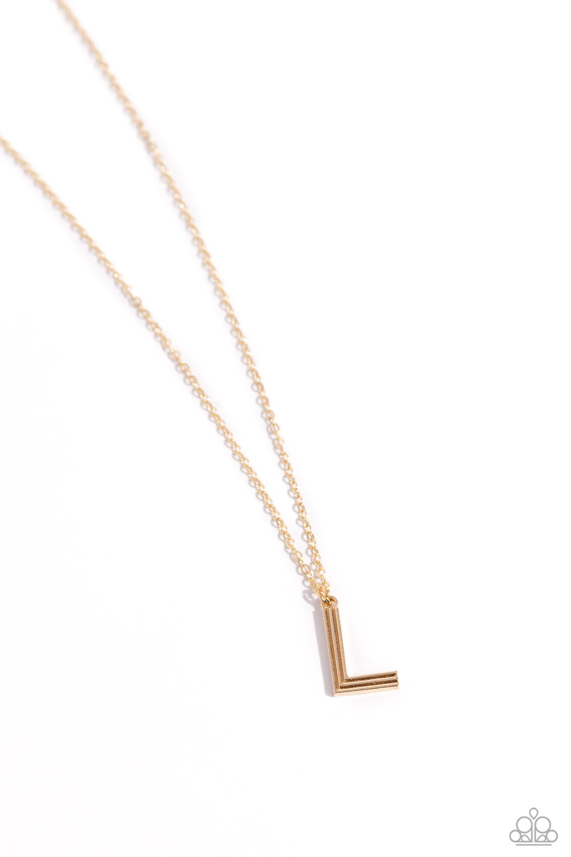 Leave Your Initials - L - Gold