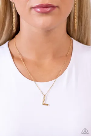 Leave Your Initials - L - Gold