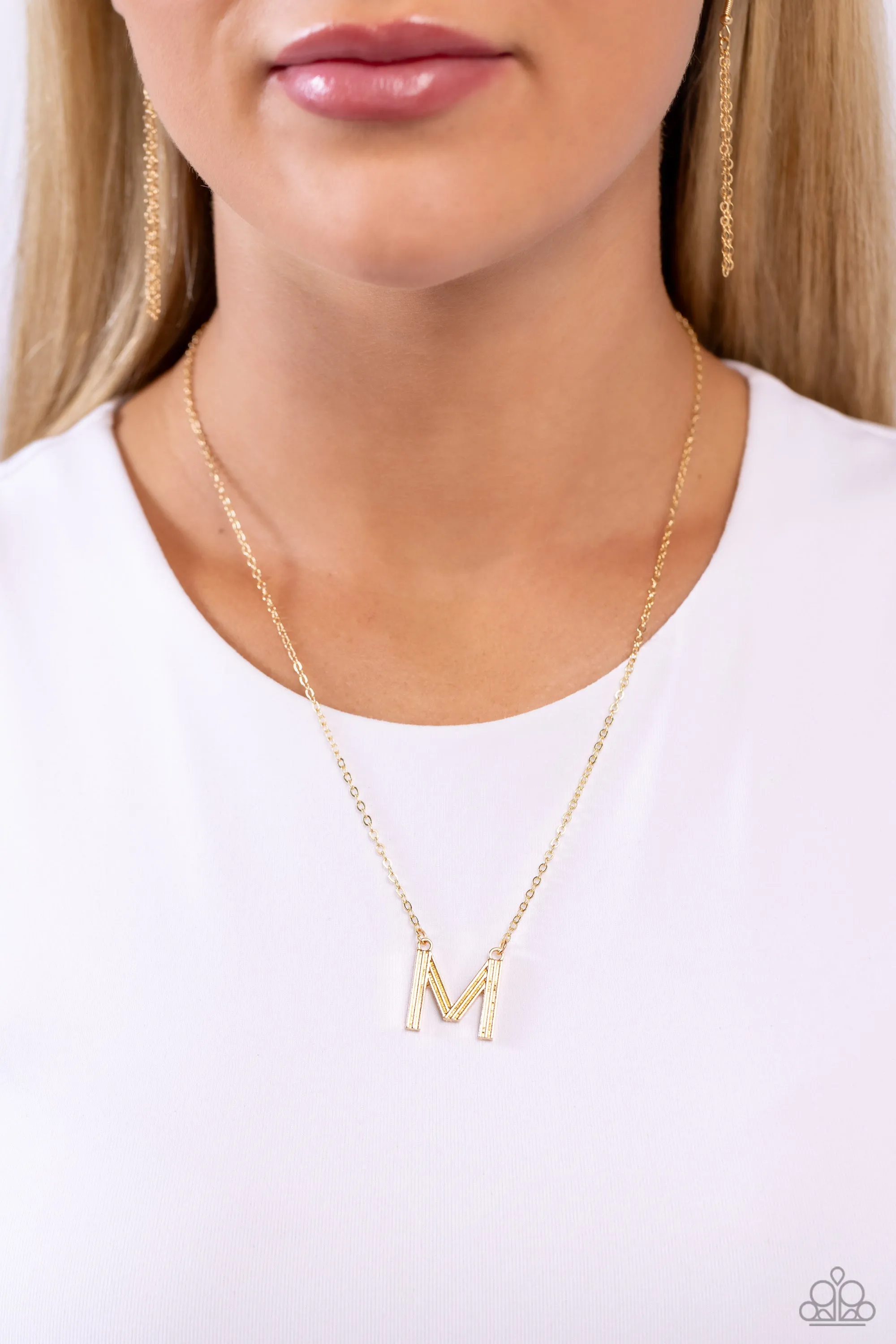 Leave Your Initials - M - Gold