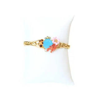 Les Nereides Flore Mysterieuse Cuff Bracelet Size S